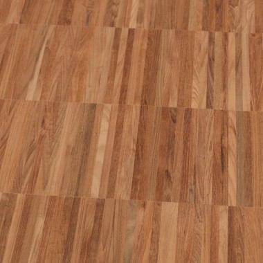 Solid teck on edge parquet