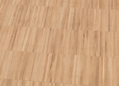 Solid oak on edge parquet