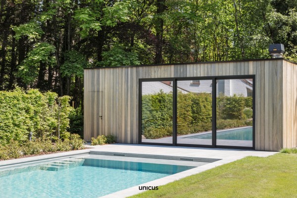 Unicus Poolhouse Moderne Planchette Padouk