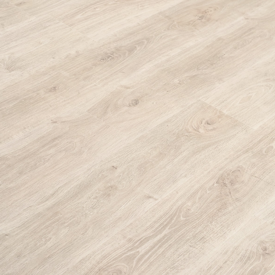 Locfloor Oak white varnished - side shot