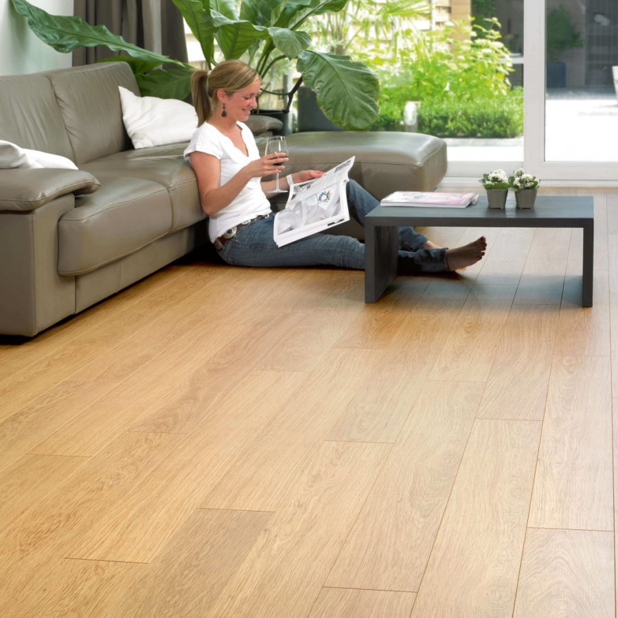 Loc Floor Basic broken white autenthic oak - realisation picture