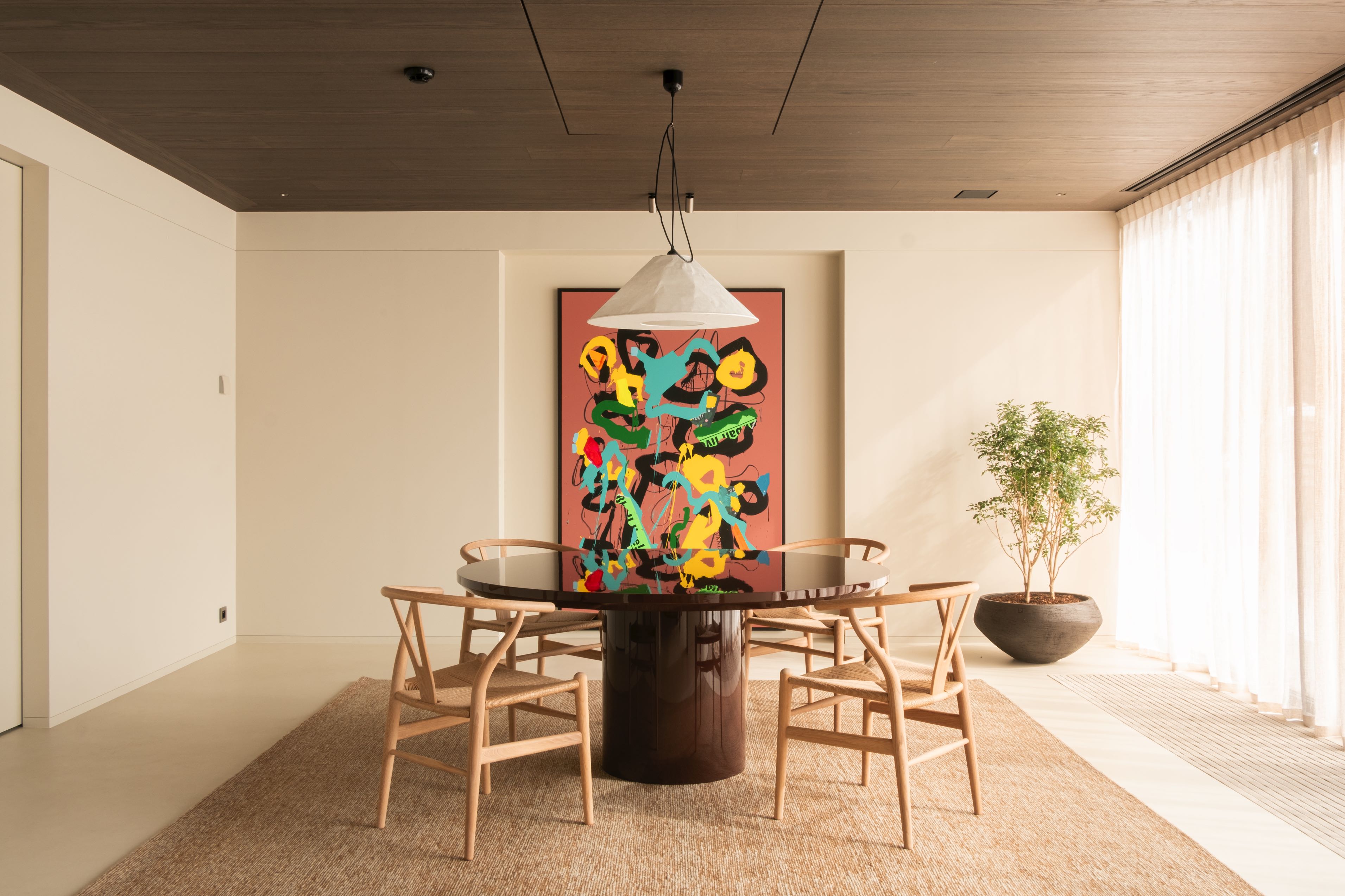 Why limit wood to the floor? 